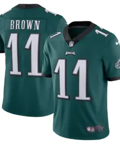 A.J. Brown Philadelphia Eagles Nike Vapor Limited Jersey - Midnight Green