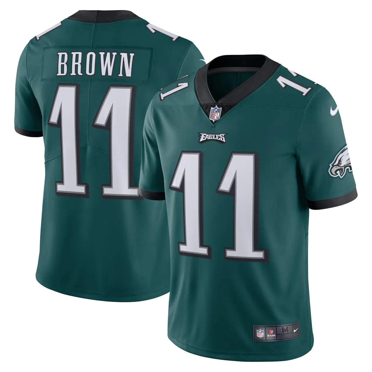 A.J. Brown Philadelphia Eagles Nike Vapor Limited Jersey - Midnight Green