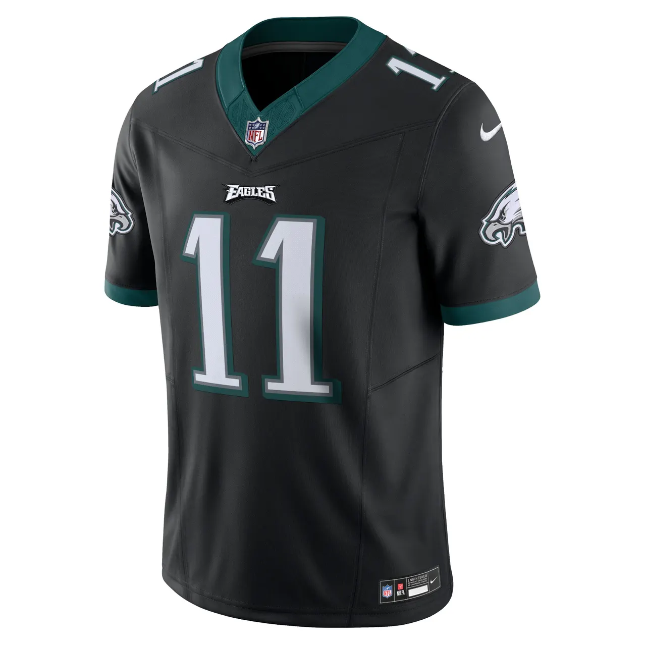 A.J. Brown Philadelphia Eagles Nike Vapor F.U.S.E. Limited Jersey - Black - Image 3