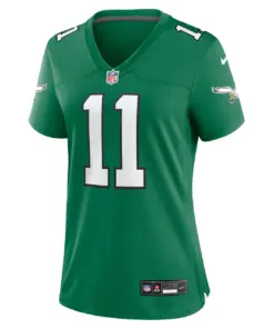 A.J. Brown Philadelphia Eagles Nike Women's Alternate Player Game Jersey - Kelly Green - Image 3