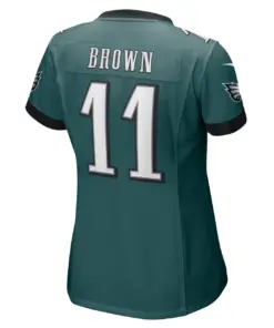 A.J. Brown Philadelphia Eagles Nike Women's Player Game Jersey - Black - Image 7