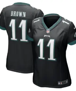 A.J. Brown Philadelphia Eagles Nike Women's Player Game Jersey - Black
