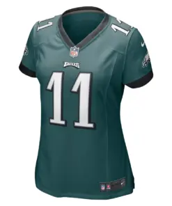A.J. Brown Philadelphia Eagles Nike Women's Player Game Jersey - Midnight Green - Image 3
