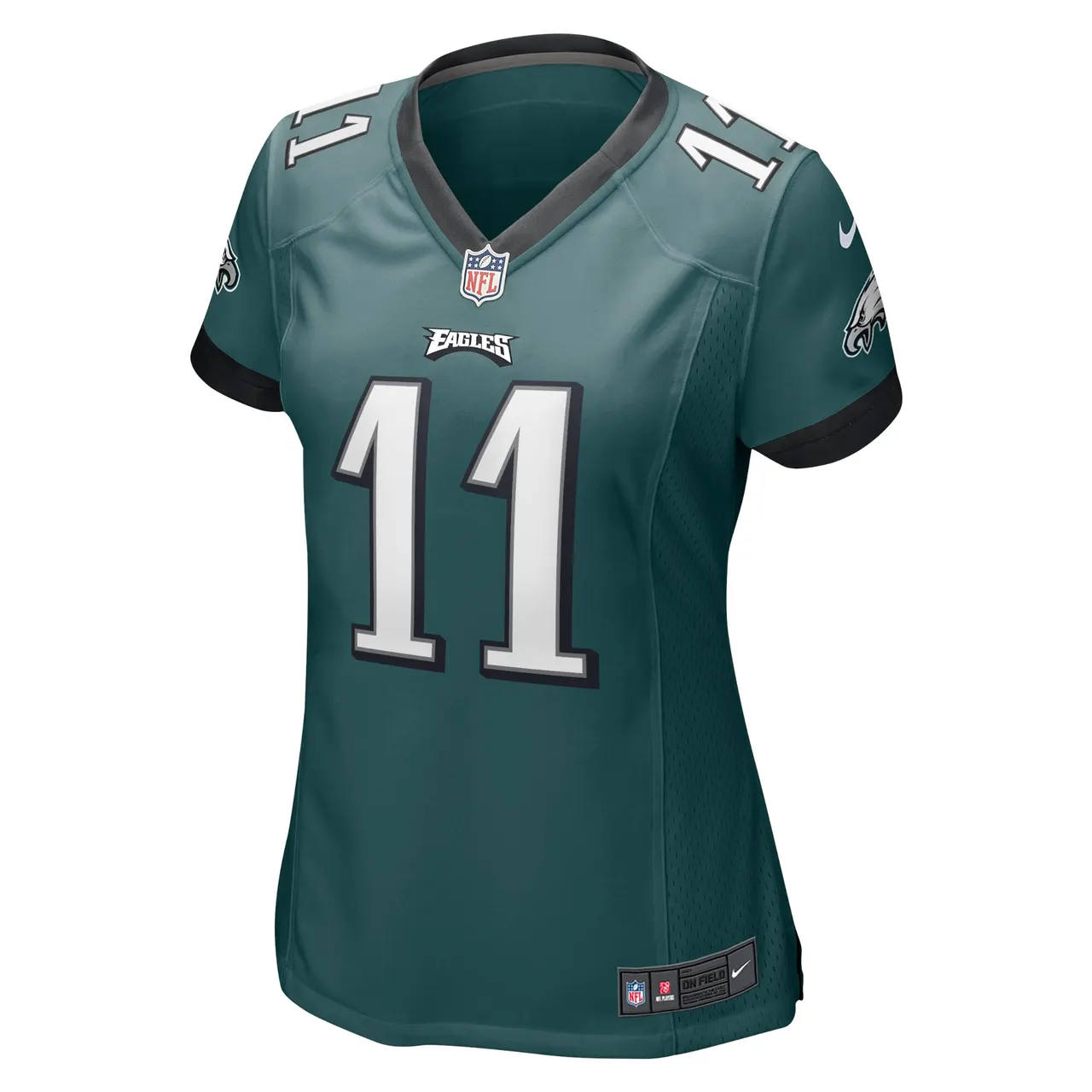 A.J. Brown Philadelphia Eagles Nike Women's Player Game Jersey - Midnight Green - Image 3