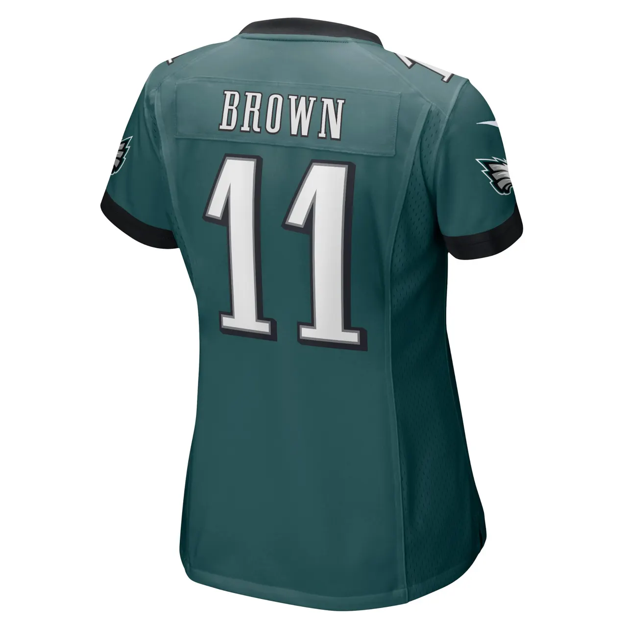 A.J. Brown Philadelphia Eagles Nike Women's Player Game Jersey - Midnight Green - Image 4