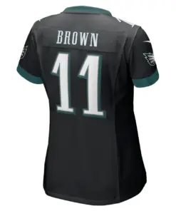 A.J. Brown Philadelphia Eagles Nike Women's Player Game Jersey - Midnight Green - Image 7