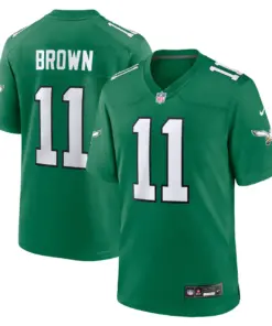 A.J. Brown Philadelphia Eagles Nike Youth Alternate Player Game Jersey - Kelly Green