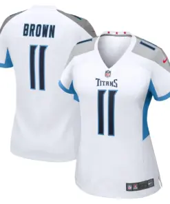 Alternative view of A.J. Brown Tennessee Titans Nike Women's Game Jersey - White