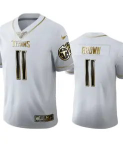 A.J. Brown Tennessee Titans Nike 100th Season Golden Edition Jersey - White