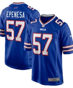 Alternative view of A.J. Epenesa Buffalo Bills Nike Game Player Jersey - Royal Blue