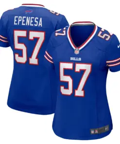 Alternative view of A.J. Epenesa Buffalo Bills Nike Women's Game Jersey - Royal Blue