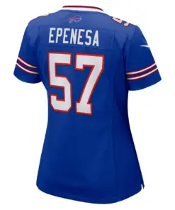 A.J. Epenesa Buffalo Bills Nike Women's Game Jersey - Royal Blue - Image 4