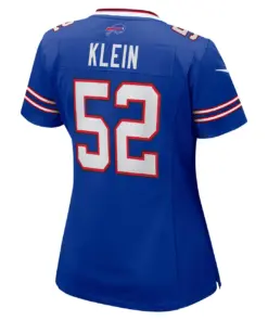 A.J. Klein Buffalo Bills Nike Women's Home Game Player Jersey - Royal Blue - Image 4