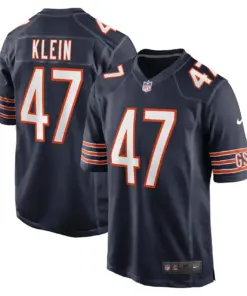 Alternative view of A.J. Klein Chicago Bears Nike Game Player Jersey - Navy