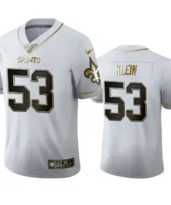A.J. Klein New Orleans Saints Nike 100th Season Golden Edition Jersey - White