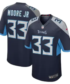 A.J. Moore Jr. Tennessee Titans Nike Player Game Jersey - Navy