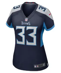A.J. Moore Jr. Tennessee Titans Nike Women's Player Game Jersey - Navy - Image 3