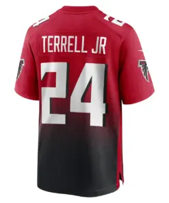 A.J. Terrell Jr. Atlanta Falcons Nike Game Jersey - Red - Image 4