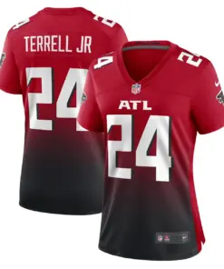 A.J. Terrell Jr. Atlanta Falcons Nike Women's Game Jersey - Black - Image 8