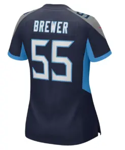 Aaron Brewer Tennessee Titans Nike Women's Game Player Jersey - Navy - Image 4