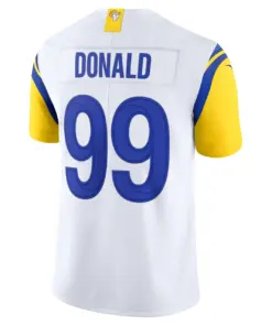 Aaron Donald Los Angeles Rams Nike Alternate Vapor Limited Jersey - White - Image 4