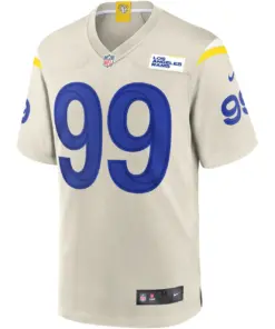 Aaron Donald Los Angeles Rams Nike Game Jersey - Bone - Image 3