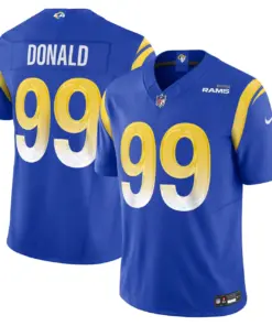 Aaron Donald Los Angeles Rams Nike Vapor F.U.S.E. Limited Jersey - White - Image 11