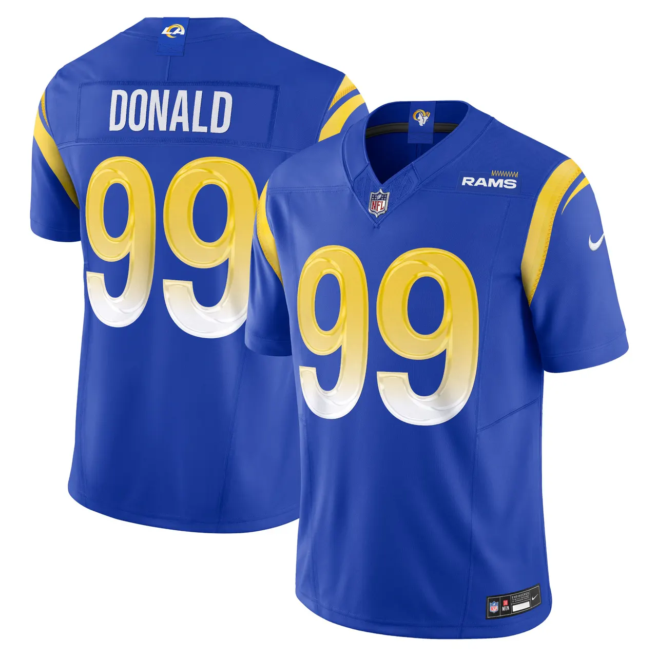 Aaron Donald Los Angeles Rams Nike Vapor F.U.S.E. Limited Jersey - White - Image 11