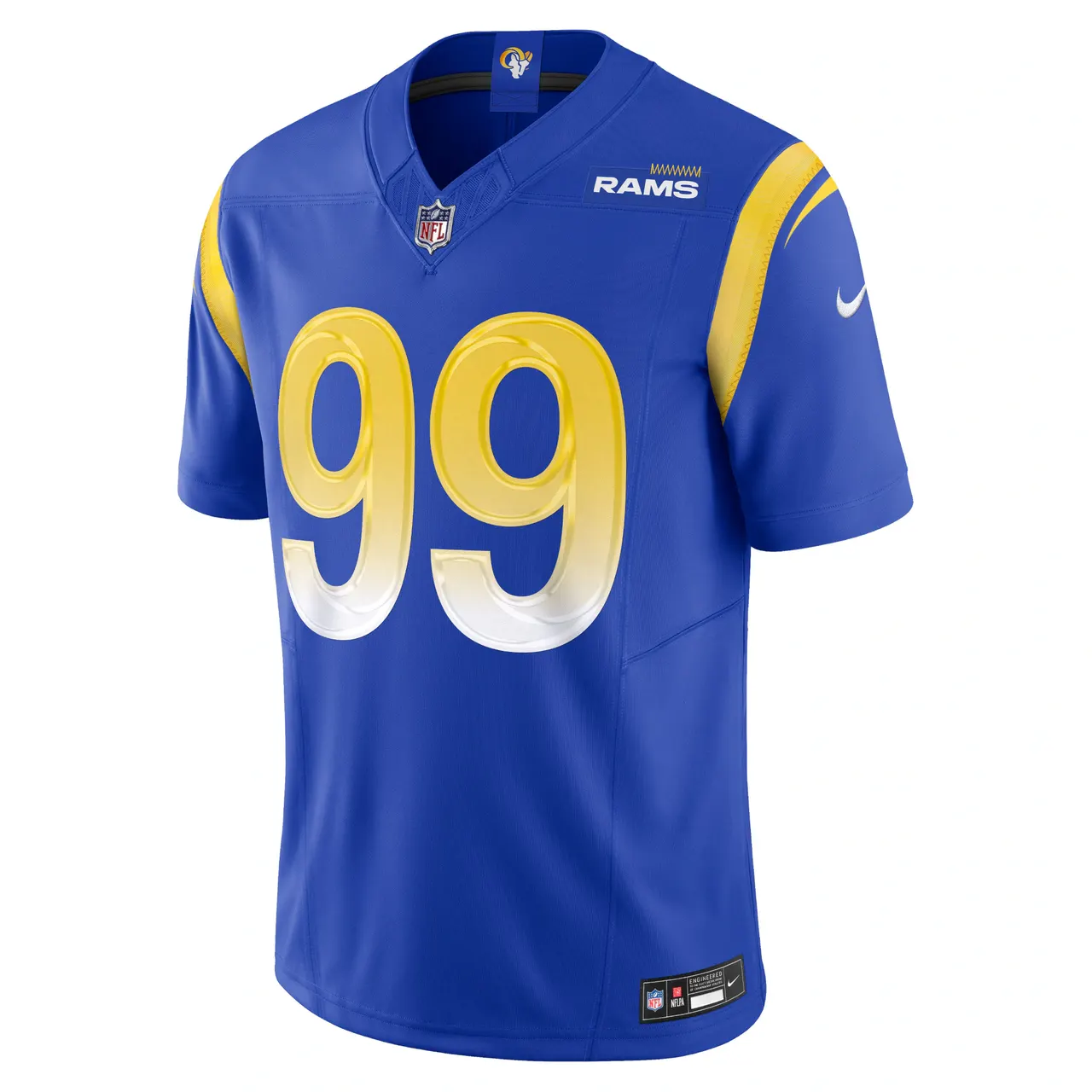 Aaron Donald Los Angeles Rams Nike Vapor F.U.S.E. Limited Jersey - White - Image 6