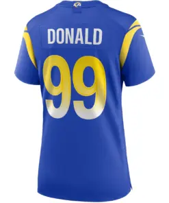 Aaron Donald Los Angeles Rams Nike Women's Alternate Player Game Jersey - White - Image 7