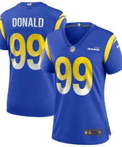 Aaron Donald Los Angeles Rams Nike Women's Alternate Player Game Jersey - White - Image 11