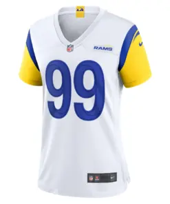 Aaron Donald Los Angeles Rams Nike Women's Alternate Player Game Jersey - White - Image 3