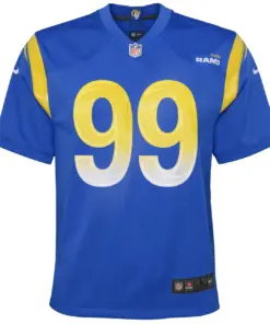 Aaron Donald Los Angeles Rams Nike Youth Alternate Game Jersey - White - Image 9