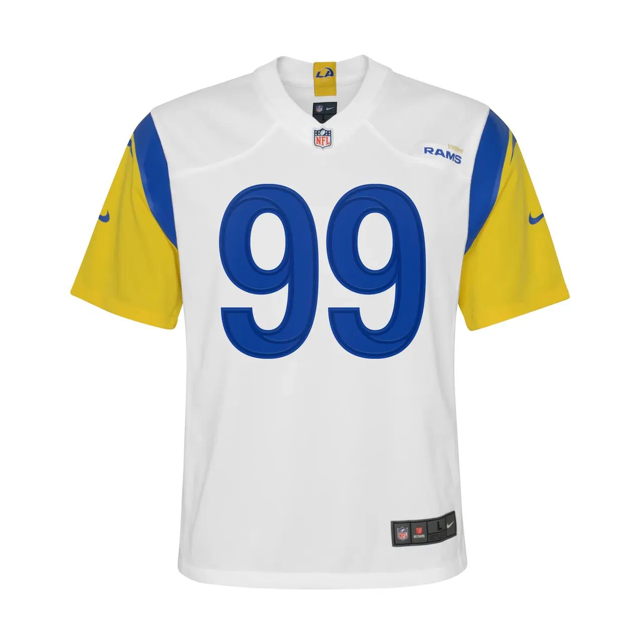 Aaron Donald Los Angeles Rams Nike Youth Alternate Game Jersey - White - Image 3