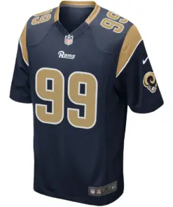 Alternative view of Aaron Donald Los Angeles Rams Nike Youth Game Jersey - Navy