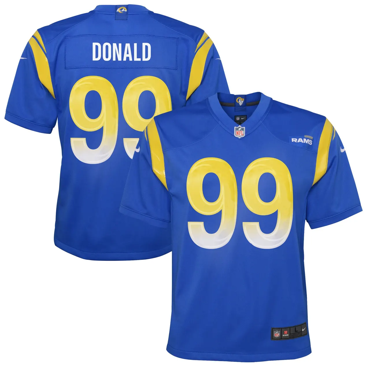 Aaron Donald Los Angeles Rams Nike Youth Game Jersey - Royal Blue - Image 2