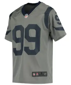 Alternative view of Aaron Donald Los Angeles Rams Nike Youth Inverted Game Jersey - Gray