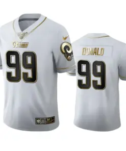 Aaron Donald Los Angeles Rams Nike 100th Season Golden Edition Jersey - White