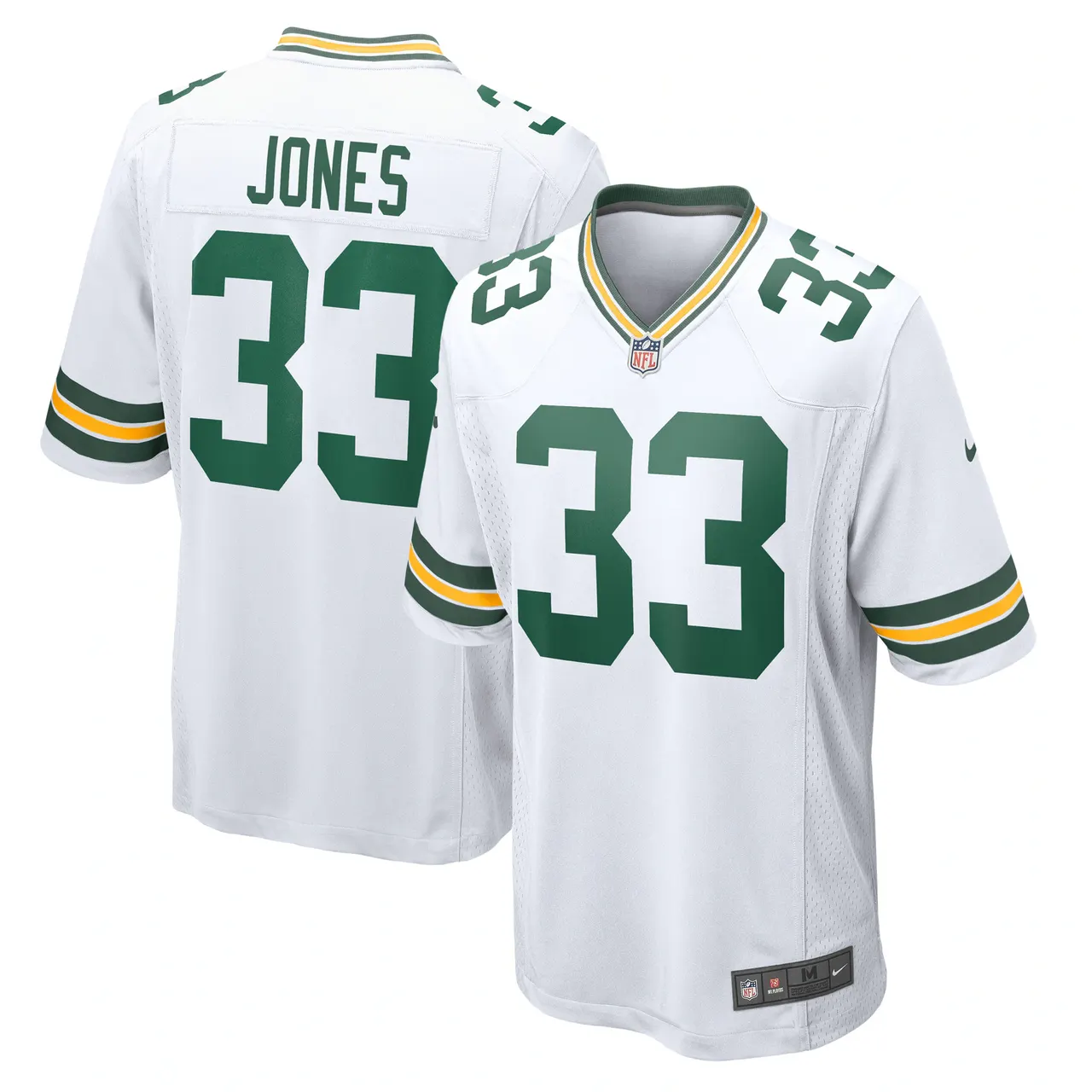 Aaron Jones Green Bay Packers Nike Game Jersey - Kelly Green - Image 8