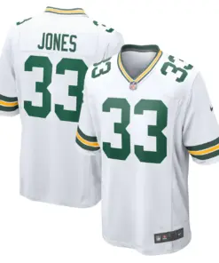 Aaron Jones Green Bay Packers Nike Game Player Jersey - White
