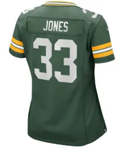 Aaron Jones Green Bay Packers Nike Women's Game Jersey - Kelly Green - Image 4