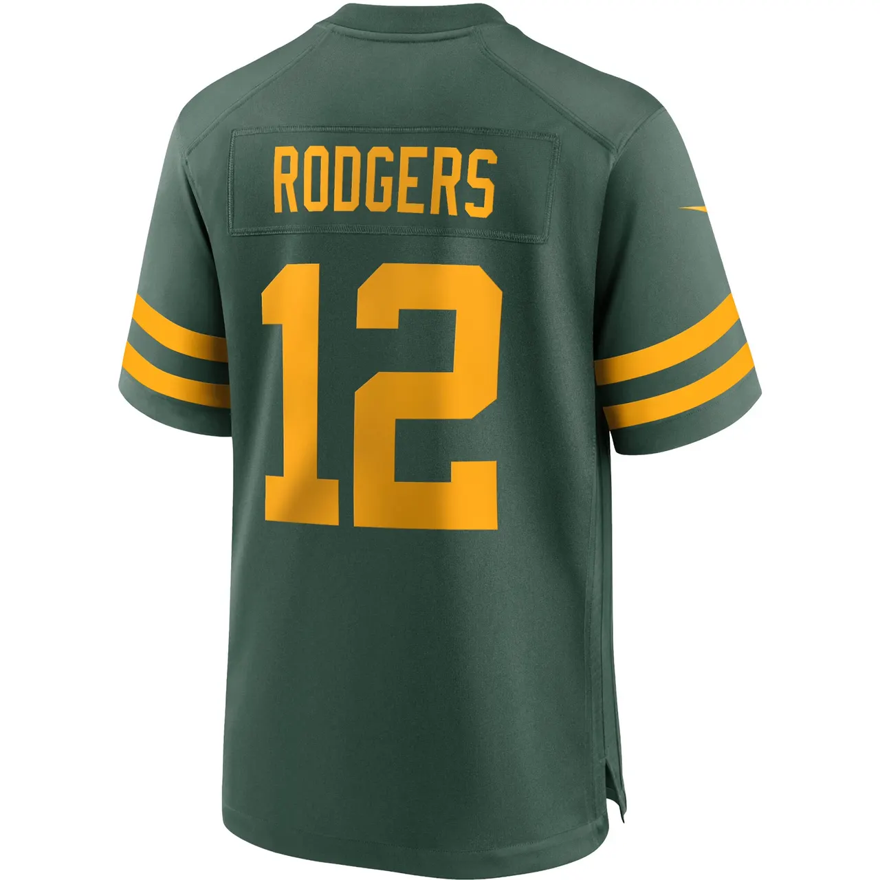 Aaron Rodgers Green Bay Packers Nike Alternate Game Player Jersey - Kelly Green - Image 4