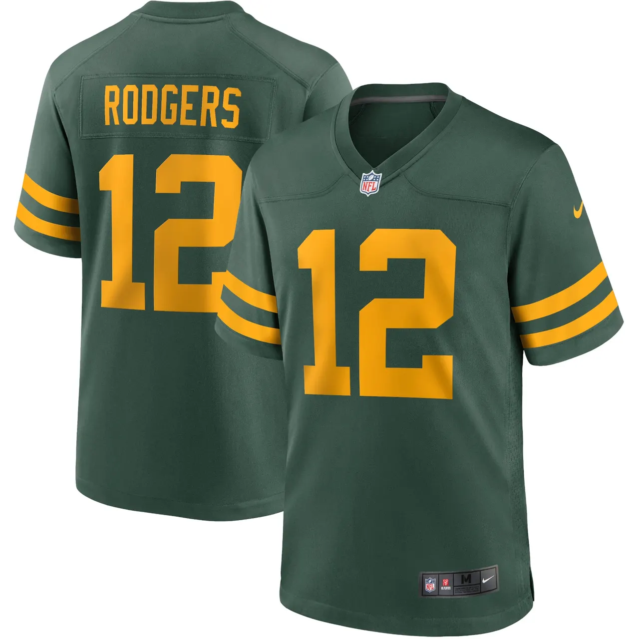 Aaron Rodgers Green Bay Packers Nike Alternate Game Player Jersey - Kelly Green