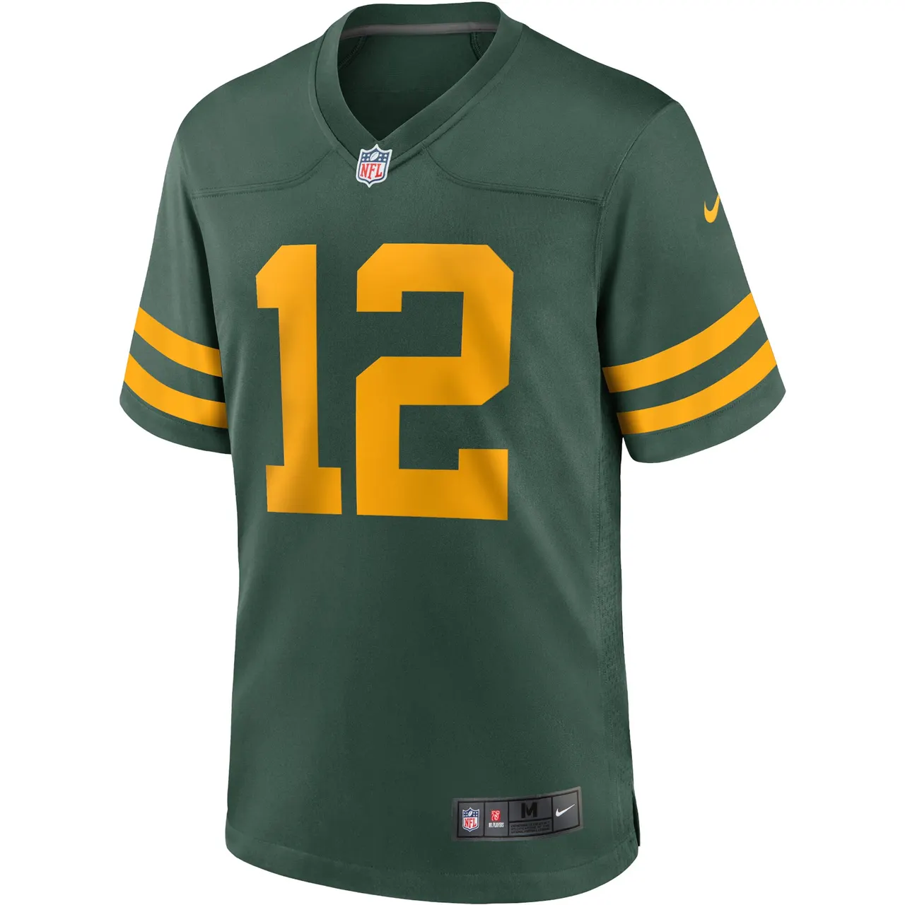 Aaron Rodgers Green Bay Packers Nike Alternate Game Player Jersey - Kelly Green - Image 3