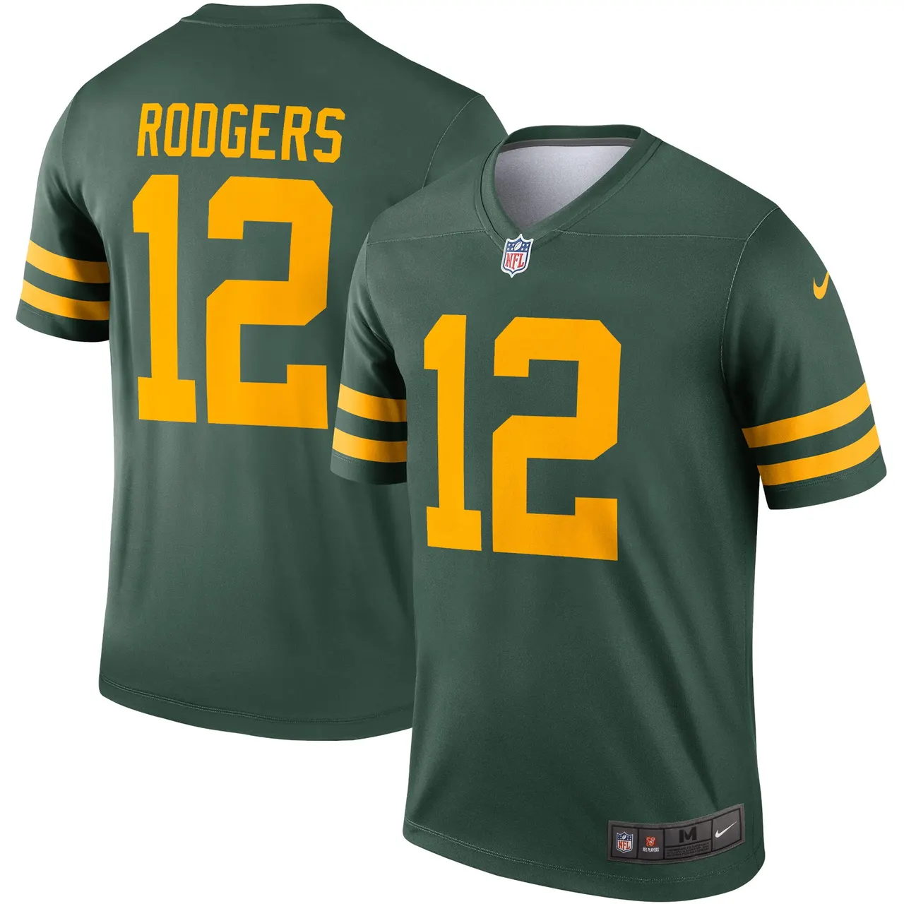 Aaron Rodgers Green Bay Packers Nike Alternate Legend Player Jersey - Kelly Green - Image 2