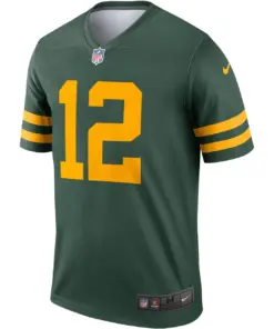 Aaron Rodgers Green Bay Packers Nike Alternate Legend Player Jersey - Kelly Green - Image 3