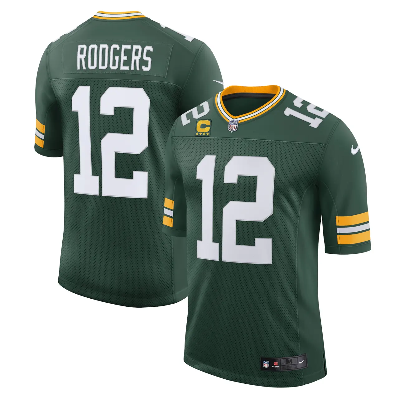Aaron Rodgers Green Bay Packers Nike Captain Vapor Limited Jersey - Kelly Green