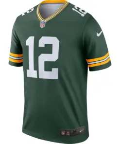 Aaron Rodgers Green Bay Packers Nike Legend Jersey - Kelly Green - Image 3