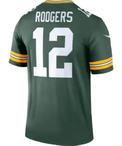Aaron Rodgers Green Bay Packers Nike Legend Jersey - Kelly Green - Image 4