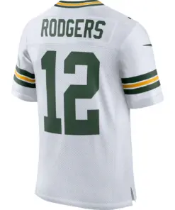 Aaron Rodgers Green Bay Packers Nike Vapor Elite Jersey - Kelly Green - Image 7